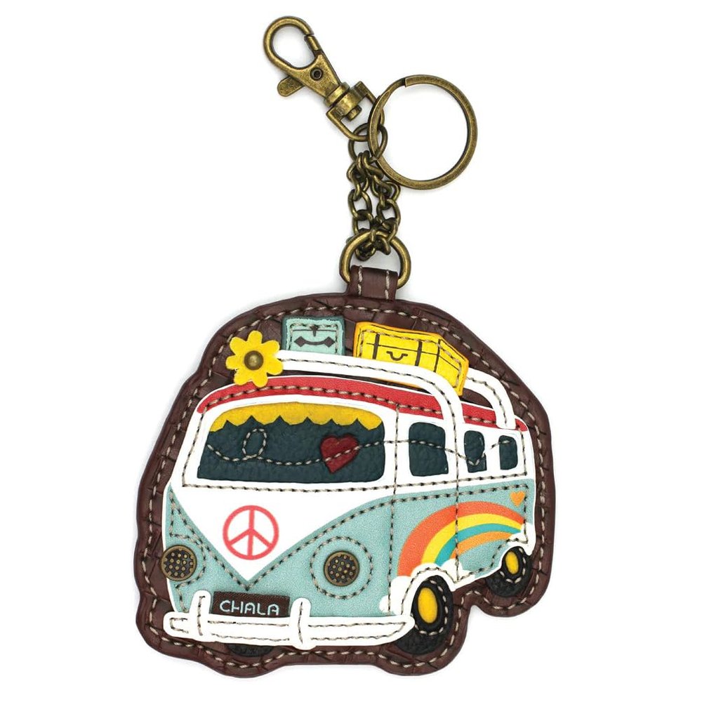 Chala Pal Bus Vegan Leather Key Fob/Coin Purse (Bus)