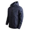 Mens Lightweight Softshell Hood Jacket Hiking Windbreaker Winter Outdoor Coats Windproof Running Travel Hooded Jackets (3X-Large,Dark Blue) view 3