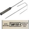 HotRod 32" Auto-Rotating Campfire Roasting Stick Kids Safety S'mores Stick Marshmallow Skewer Hot Dog Fork Outdoor Accessory Camping Premium Gear Gray view 4