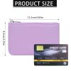 KALIONE 2 Pack Coin Purse, Portable PU Leather Coin Purse with Zipper Coin Purse Mini Change Purse Small Coin Purse for Women Credit Card Folded Bills ID Key Headset Lipstick(Black&Purple) view 3