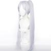 maysuwell Cosplay Wig Pigtail White Long Straight Hair With Bang Ponytail Costume Hair Adult Halloween Wigs for Women view 3