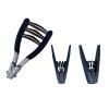 Stringing Clamp 3 Spring Sports Starting Clamp for Tennis and Badminton Racket, Black view 1