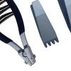 Stringing Clamp 3 Spring Sports Starting Clamp for Tennis and Badminton Racket, Black view 2