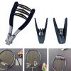 Stringing Clamp 3 Spring Sports Starting Clamp for Tennis and Badminton Racket, Black view 4