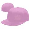 ZRCAIFU Girl Just Wanna Have Guns Hat Mens Flat Bill Visor Classic Trucker Hats Pink Baseball Cap view 1