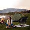Ultimate Hiking Aluminium Foldable Portable Chair, (2 Chair) Lightweight Equipped with Zipped Bottle & Storage Pocket - Ideal Camping Chair (Black) view 2