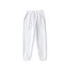 Boys Girls Active Pants Jogger Sweatpants with Pockets Kids Trousers Casual Solid Pants Oversized (White, 8-9 Years) view 2