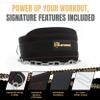 Nethergear Dip Belt for Weight Lifting with 36 Heavy-Duty Steel Chain, Comfortable Neoprene & Strong Stitching, Weighted Belt Ideal for Bodybuilding, Powerlifting, Pull Ups & Squats (Black) view 2