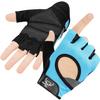 BEAST RAGE Workout Gloves for Men and Women, Fingerless Weight Lifting Gloves with Palm Protection Padding, Breathable and Lightweight Gym Gloves for Weightlifting, Cycling Pull Up (Aqua, M) view 1