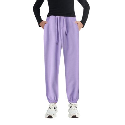 WGRIF Boys Girls Active Pants Jogger Sweatpants with Pockets Kids Trousers Casual Solid Pants Oversized (Hot Pink, 6-7 Years)