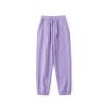 WGRIF Boys Girls Active Pants Jogger Sweatpants with Pockets Kids Trousers Casual Solid Pants Oversized (Hot Pink, 6-7 Years) view 2