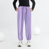 WGRIF Boys Girls Active Pants Jogger Sweatpants with Pockets Kids Trousers Casual Solid Pants Oversized (Hot Pink, 6-7 Years) view 3