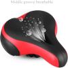 Bike Saddle Big Bicycle Seat with Soft Cushion Fit for Road City Bikes, Mountain Bike and Indoor Spin Bikes view 3