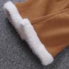 Toddler Girls Bell Trousers Kids Winter Flare Bottom Ruffle Pants Corduroy Warm Long Pants (Khaki, 9-10 Years) view 4