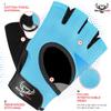 BEAST RAGE Workout Gloves for Men & Women, Weight Lifting Gym Gloves with Palm Protection, Breathable & Lightweight for Cycling, Pull Up (Aqua, L) view 2