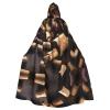 berbo Wine Bottle Cork Chic Black Hooded Cape - Durable & Comfortable Wear - Unique Gothic & Fantasy Novelty for All Occasions view 1
