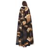 berbo Wine Bottle Cork Chic Black Hooded Cape - Durable & Comfortable Wear - Unique Gothic & Fantasy Novelty for All Occasions view 2