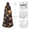 berbo Wine Bottle Cork Chic Black Hooded Cape - Durable & Comfortable Wear - Unique Gothic & Fantasy Novelty for All Occasions view 3