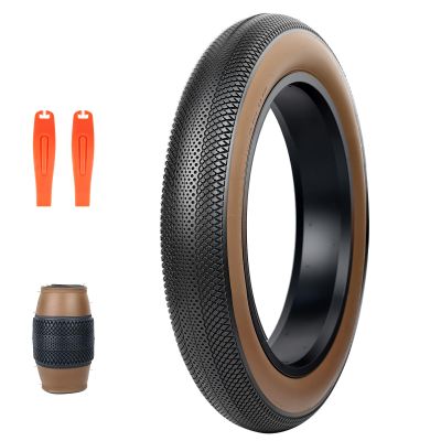 109 - BALINGE 1 Pack 26x4.0 Fat Bike Tires ebike Tires Mountain Bike Heavy Duty High-Performance Wear-Resistant E-Bike Mountain Snow Bike Tire 26 x 4 Fat tire ebike TiresBrown Wall