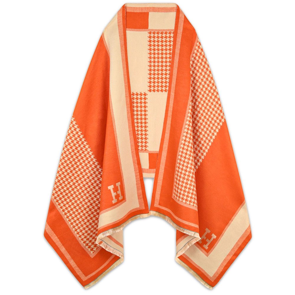 EXTREE Scarfs for Women Pashmina Silky Shawl Wrap for Evening Dressing Blanket Open Front Poncho Cape