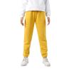 WGRIF Boys Girls Active Pants Jogger Sweatpants with Pockets Kids Trousers Casual Solid Pants Oversized (Yellow, 5-6 Years) view 1
