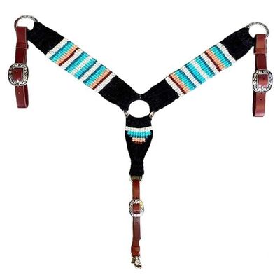 Cheval's International Mohair Wool Horse Breast Collar Western Headstall for Horse Riding Accessories (MB-40-Pony)