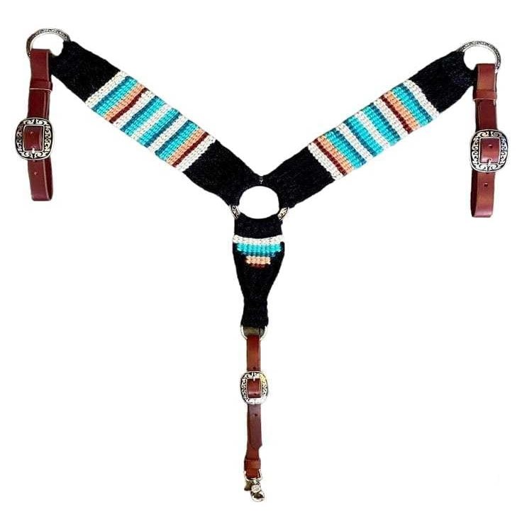 Cheval's International Mohair Wool Horse Breast Collar Western Headstall for Horse Riding Accessories (MB-40-Pony)