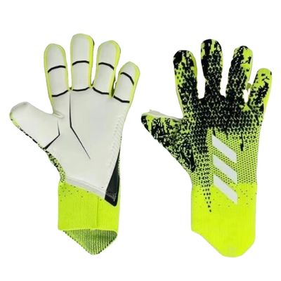 PLbSE Soccer Goalkeeper Gloves Goalie Training Gloves Strong Grip Anti-Slip and Breathable for Adults and Children (Green,6)