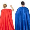 Adult Superhero Cape & Mask Set - Double-Sided Blue & Red Super Hero Capes and Masks for Men Women Dress-Up Parties view 4