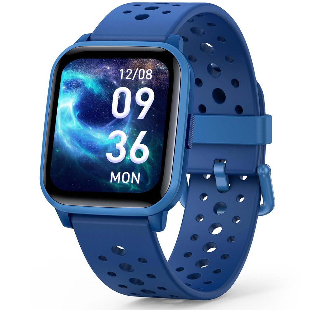 Butele Kids Smart Watch, Smart Watch for Kids 4-16 Years Old with Sleep Mode, 19 Sports Mode, Pedometer, Birthday Gift for Boys Girls, Blue