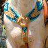 Cheval's International Western Mohair Horse Breast Collar Premium Wool Handmade Equestrian Tack Breast Collar for Horse - Multicolor Design 3, Pony view 3