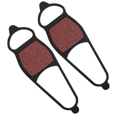 INOOMP 1pair Outdoor Coarse Sandcloth Shoe Covers Anti-Slip Shoe Grips for Snow Ice Traction Comfortable Fit for Hiking Climbing and Outdoor Activities