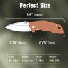 Harita Pocket Knife 2.75-inch 8cr13mov Steel Sharp Blade Natural Wood Handle for EDC Camping Hunting Survival view 2