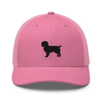 Boykin Spaniel Trucker hat, Unisex Embroidered Trucker mesh hat, Boykin Spaniel Gifts, Black Embroidery.