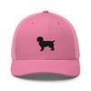 Boykin Spaniel Trucker hat, Unisex Embroidered Trucker mesh hat, Boykin Spaniel Gifts, Black Embroidery. view 1