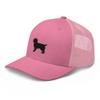 Boykin Spaniel Trucker hat, Unisex Embroidered Trucker mesh hat, Boykin Spaniel Gifts, Black Embroidery. view 4