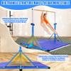 FC FUNCHEER Gymnastics Bar for Kids Ages 3-15, 35" to 60" Adjustable Height, 4FT Wide Base - Professional Kip Bar with 360 Stability & Fiberglass Crossbar, Easy Fold&Solid Design for Home Training view 4
