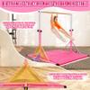 FC FUNCHEER Gymnastics Bar for Kids Ages 3-15, 35" to 60" Adjustable Height, 4FT Wide Base - Professional Kip Bar with 360 Stability & Fiberglass Crossbar, Easy Fold&Solid Design for Home Training view 4