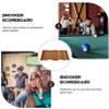 IINCOOY Billiards Scoreboard, Wooden Snooker Pool Scoreboard with Rails and Pointers for Home Club Supplies view 3