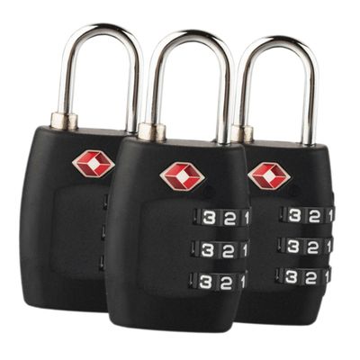 Veemoon 3pcs Combination Padlocks for Luggage Material Personal Password for Travel Suitcases Backpacks Handbags Secure Your Belongings While Traveling