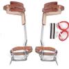 kunghei Tree Climber Gear Set, Tree Climbing Spikes Set, Steel &Cattle Hide Tree Climbing Kit Tool Personal Protective Equipment for Picking Fruit, Indoor Outdoor Sports view 1