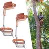 kunghei Tree Climber Gear Set, Tree Climbing Spikes Set, Steel &Cattle Hide Tree Climbing Kit Tool Personal Protective Equipment for Picking Fruit, Indoor Outdoor Sports view 2