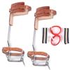 kunghei Tree Climber Gear Set, Tree Climbing Spikes Set, Steel &Cattle Hide Tree Climbing Kit Tool Personal Protective Equipment for Picking Fruit, Indoor Outdoor Sports view 4