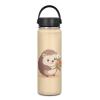 ZOUTAIRONG Flower Hedgehog Insulated Water Bottle for Kids 20 Oz Vacuum Stainless Steel Water Bottle Reusable Travel Cup Gym Sports Water Bottle Wide Mouth Flask Reusable Cute Animal view 1