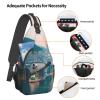 YQxwJL Hong Kong Print Stylish Sling Backpack, Sling Bag,Chest Bag Daypack, for Hiking, Travel, and Business view 4