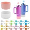 26 PCS Water Bottle Accessories, findTop 24 Straw Tip Covers (8mm) and 2 Silicone Cup Bottom Protectors, Compatible with Stanley 40oz Quencher Adventure and Hydroflask Boot 12-24oz
