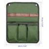 M METERXITY Camping Armrest Organizer Bag - Folding Camping Chair Armrest Hanging Storage Bag, Apply to Beach/Fishing/Hiking/Picnic (Green) view 3