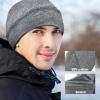 Quacc Unisex Cotton Beanie Hat Thin Running Skull Cap Winter Summer Sports Hat Chemo Cap Multifunctional Lightweight Helmet Liner Night Sleep Cap Beanies Hat for Men Women (Dark Gray) view 4