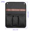 M METERXITY 2 Pack Camping Armrest Organizer Bag - Folding Camping Chair Armrest Hanging Storage Bag, Apply to Beach/Fishing/Hiking/Picnic (Black) view 3