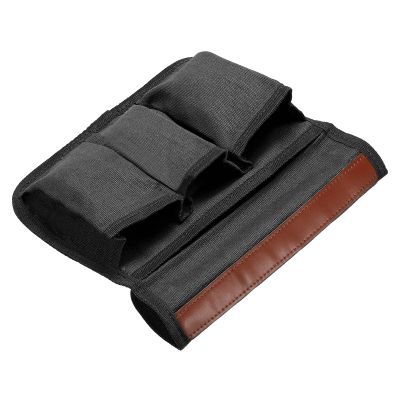 M METERXITY Camping Armrest Organizer Bag - Folding Camping Chair Armrest Hanging Storage Bag, Apply to Beach/Fishing/Hiking/Picnic (Black)